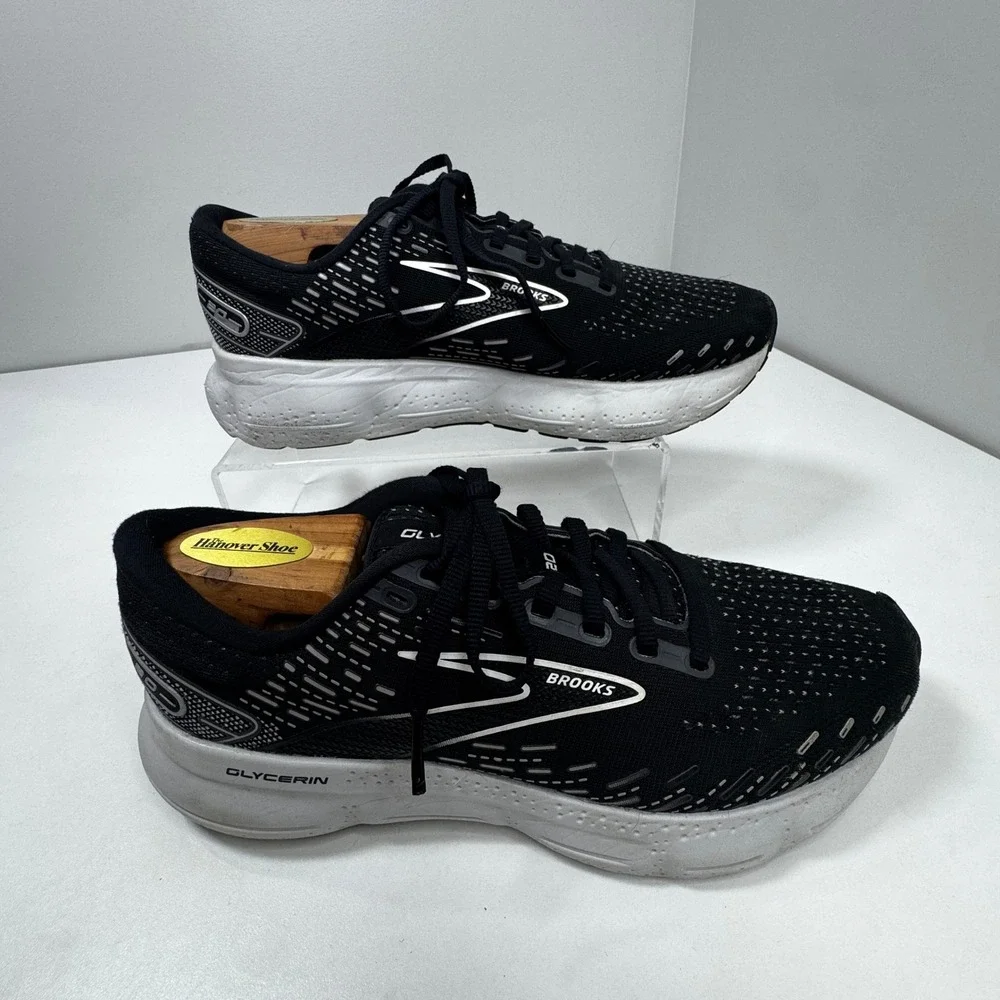 Brooks Glycerin 20 Mens Running Shoes Black White 1203691D059 Size 8.5 Wide D